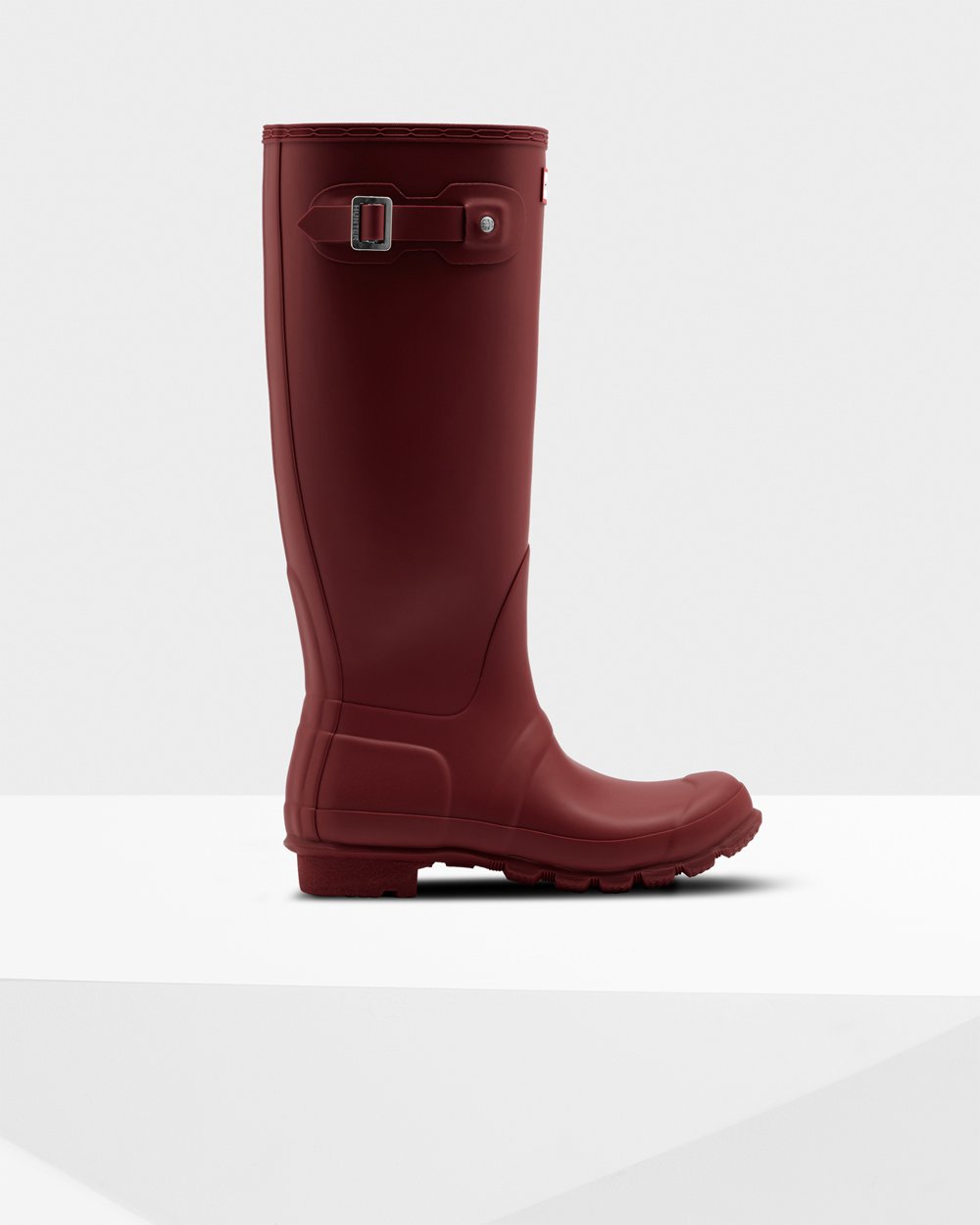 Galochas Altas Hunter Feminina Cinzentas Vermelhas - Original - 64ZWXVDIS